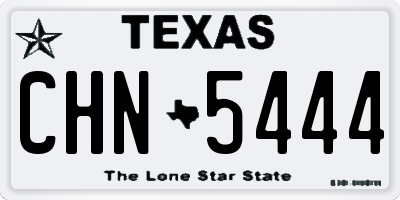 TX license plate CHN5444
