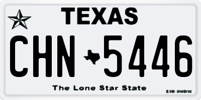 TX license plate CHN5446