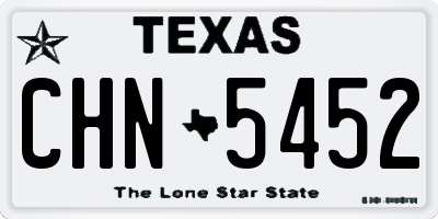 TX license plate CHN5452