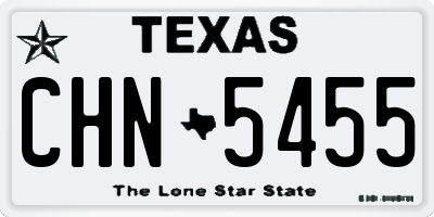 TX license plate CHN5455