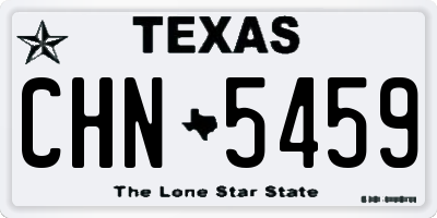 TX license plate CHN5459