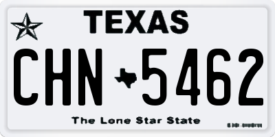 TX license plate CHN5462