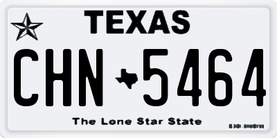 TX license plate CHN5464