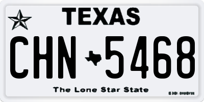 TX license plate CHN5468