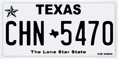 TX license plate CHN5470