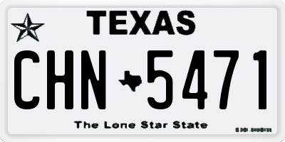 TX license plate CHN5471