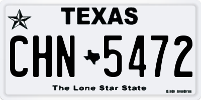 TX license plate CHN5472