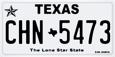 TX license plate CHN5473