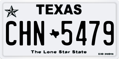 TX license plate CHN5479