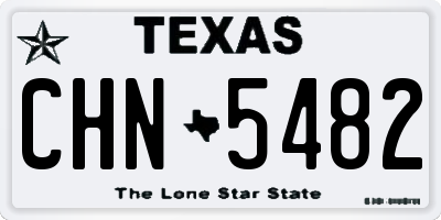 TX license plate CHN5482