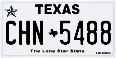 TX license plate CHN5488