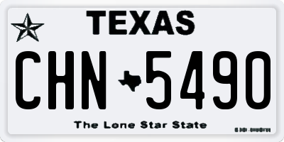 TX license plate CHN5490