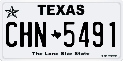 TX license plate CHN5491