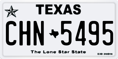 TX license plate CHN5495