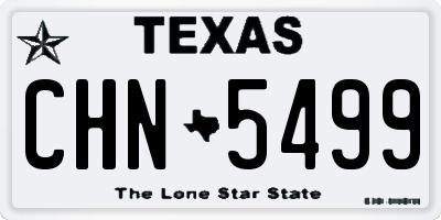 TX license plate CHN5499