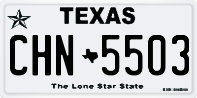 TX license plate CHN5503