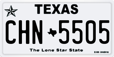 TX license plate CHN5505