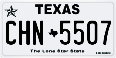 TX license plate CHN5507