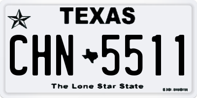 TX license plate CHN5511
