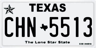 TX license plate CHN5513