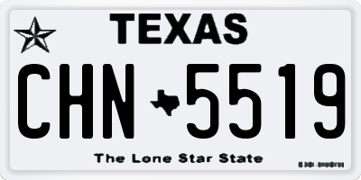 TX license plate CHN5519
