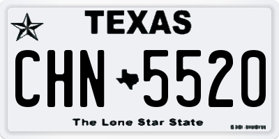 TX license plate CHN5520