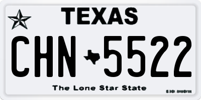 TX license plate CHN5522