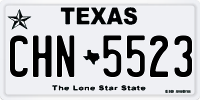 TX license plate CHN5523