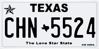 TX license plate CHN5524