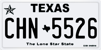 TX license plate CHN5526
