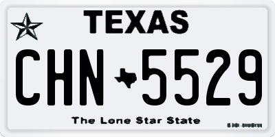 TX license plate CHN5529
