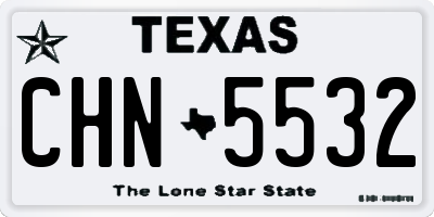 TX license plate CHN5532
