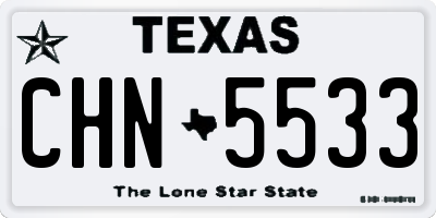 TX license plate CHN5533