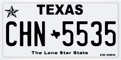 TX license plate CHN5535