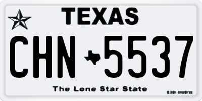 TX license plate CHN5537