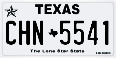 TX license plate CHN5541