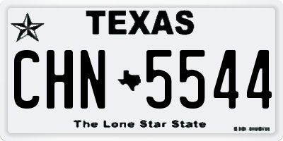 TX license plate CHN5544