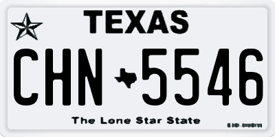 TX license plate CHN5546