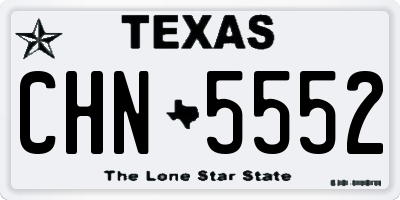 TX license plate CHN5552