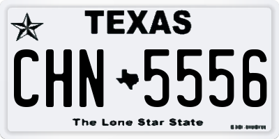 TX license plate CHN5556