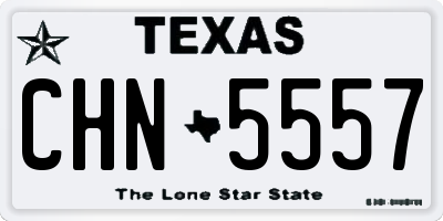 TX license plate CHN5557
