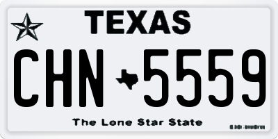 TX license plate CHN5559