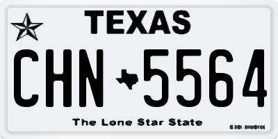 TX license plate CHN5564