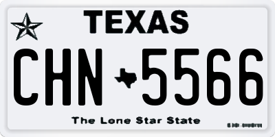 TX license plate CHN5566