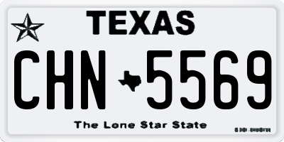 TX license plate CHN5569