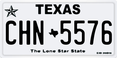 TX license plate CHN5576