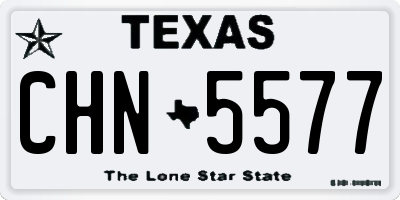TX license plate CHN5577