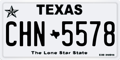 TX license plate CHN5578