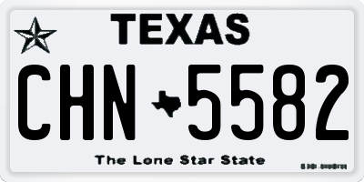 TX license plate CHN5582