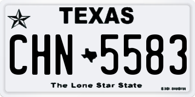 TX license plate CHN5583